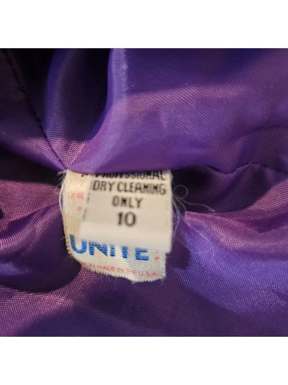 Women's Unbranded Purple Multicolor Tweed Blazer Jacket Size 10